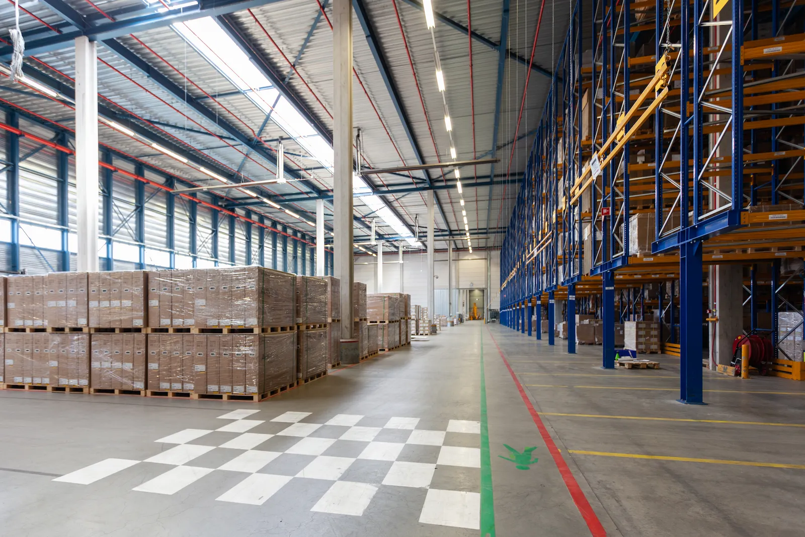 Ontario warehouse interior with forklift