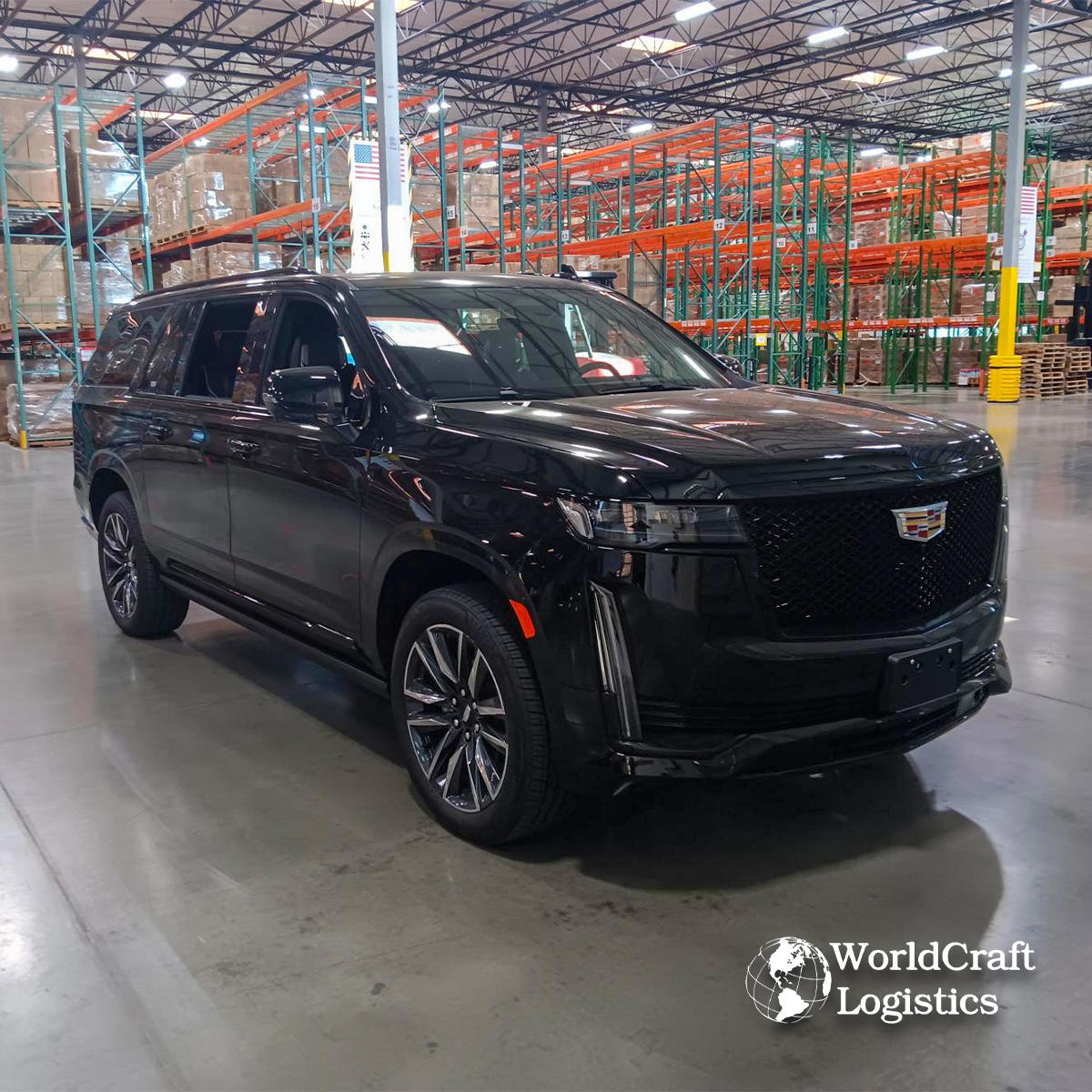 Export and transport of new Cadillac models