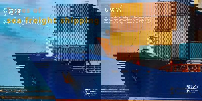Types of sea freight shipping