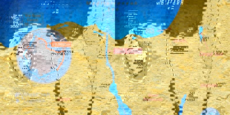 Suez Canal map 2