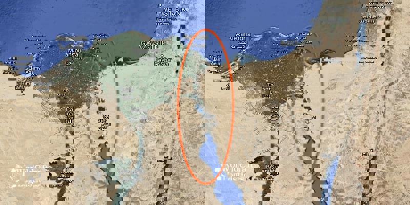 Suez Canal map 1