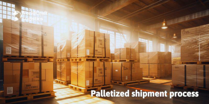 Palletized shipment process