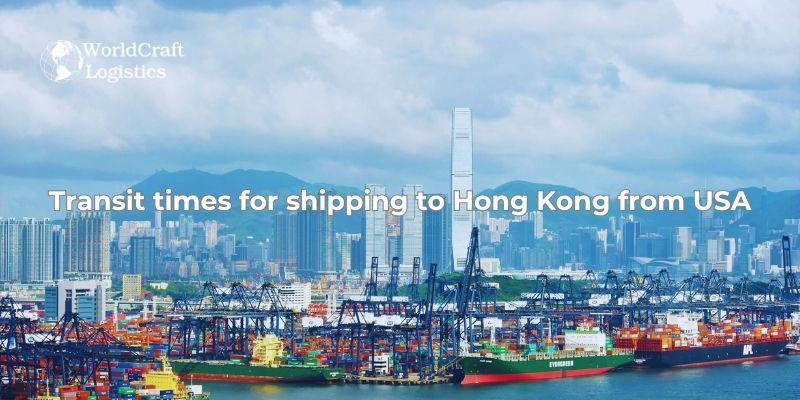 Transit times for shipping to Hong Kong from USA