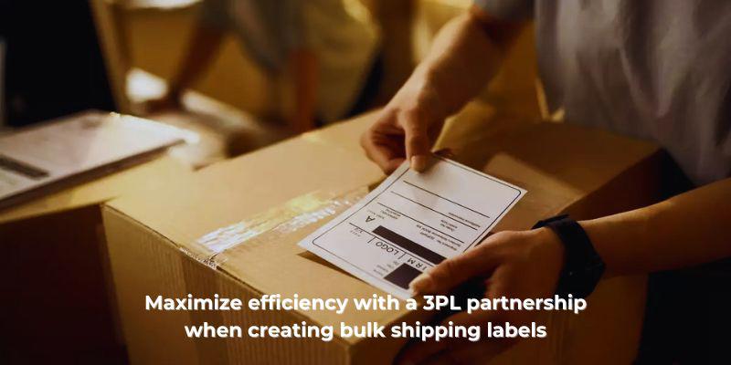 Maximize efficiency with a 3PL partnership when creating bulk shipping labels