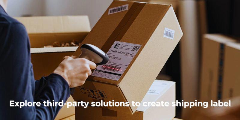 Explore third-party solutions to create shipping label