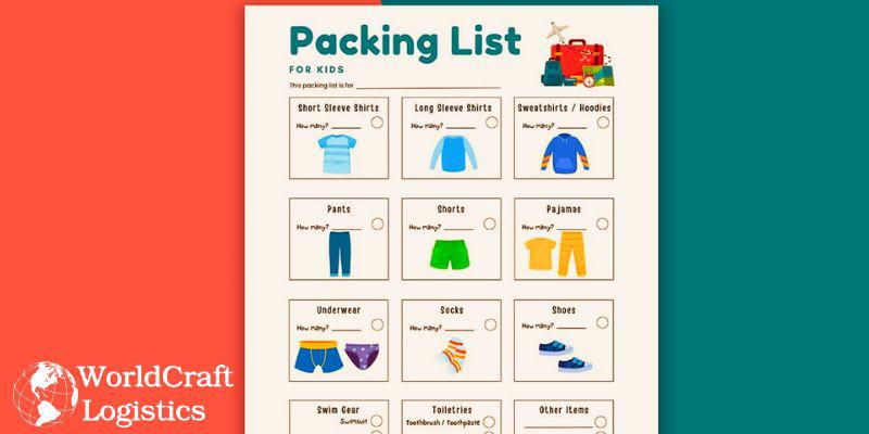 Packing list formats
