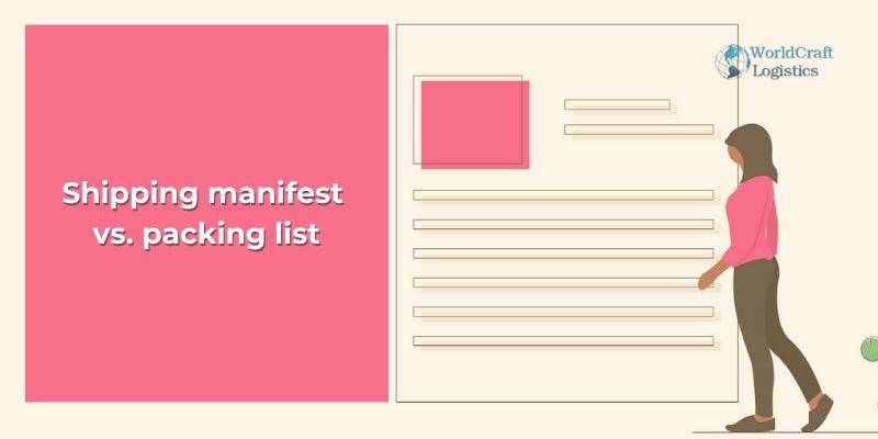 Shipping manifest vs. packing list