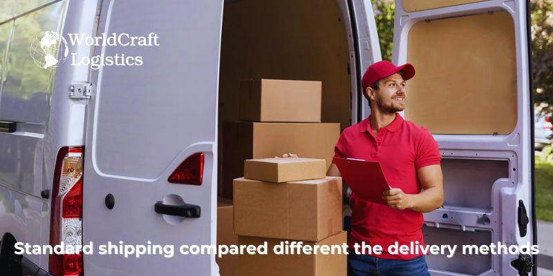 Standard shipping compared different the delivery methods
