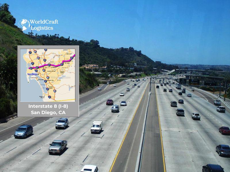 Interstate 8 (I-8) – San Diego, CA area