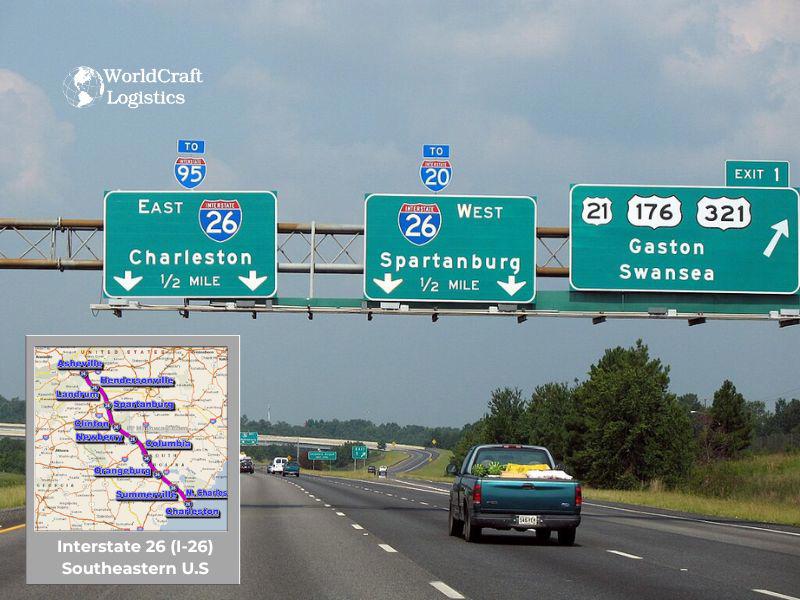 Interstate 26 (I-26) – Southeastern U.S