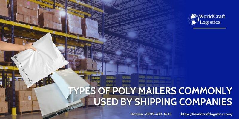 Types of poly mailers commonly used by shipping companies