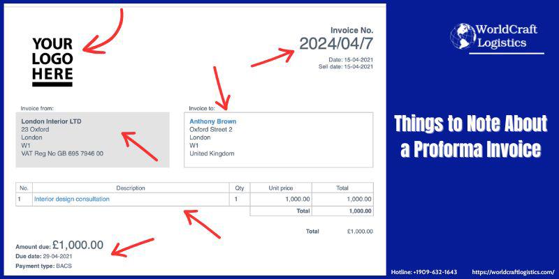 Things to Note About a Proforma Invoice