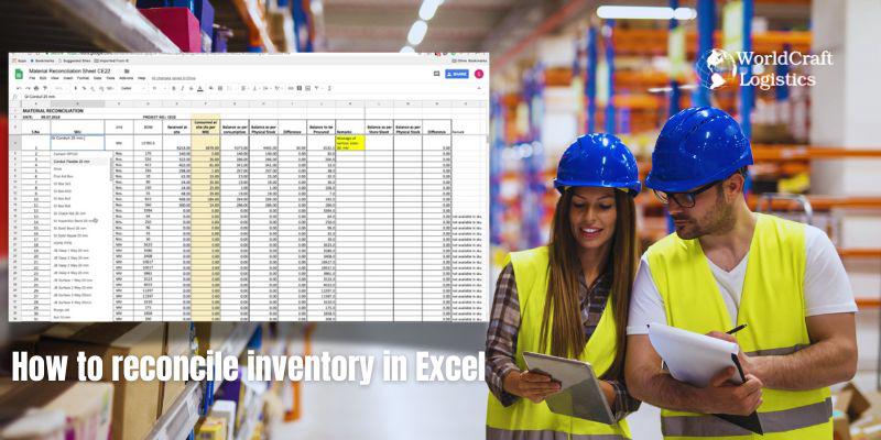 How to reconcile inventory in Excel?