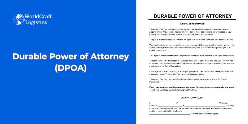 Durable Power of Attorney (DPOA)