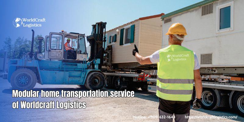 Modular home transportation service of Worldcraft Logistics