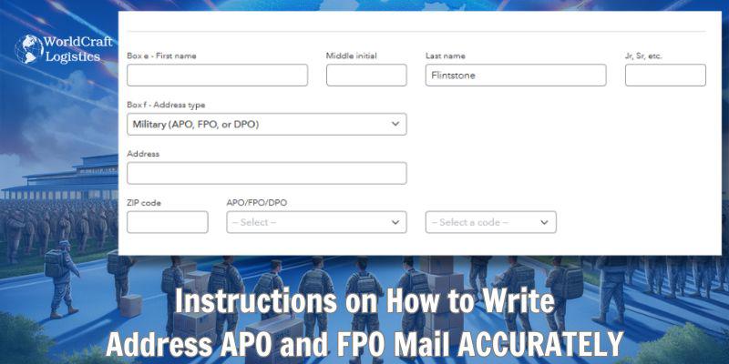Instructions on How to Write Address APO and FPO Mail ACCURATELY