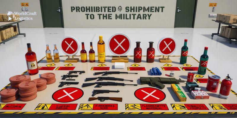 Items "Not Allowed" for Ship to the Military