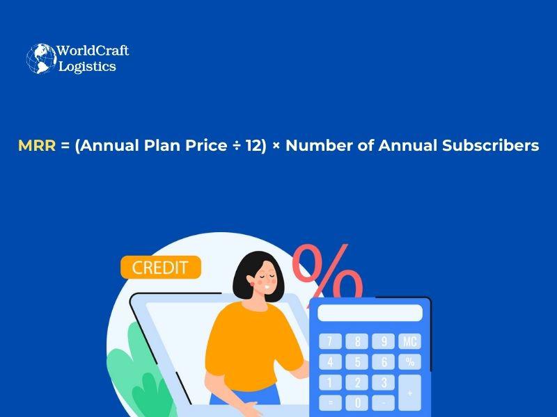 MRR = (Annual Plan Price ÷ 12) × Number of Annual Subscribers