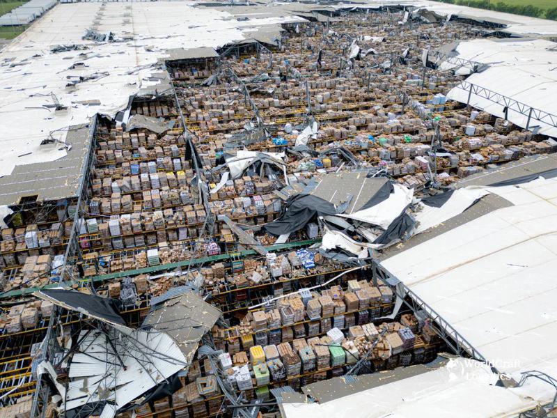Tornado Destroys Dollar Tree Distribution Center