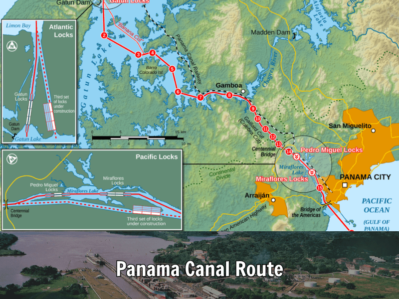Panama Canal Route