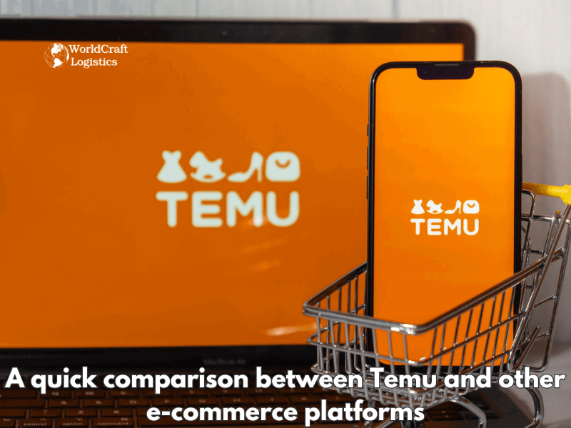 A quick comparison between Temu and other e-commerce platforms