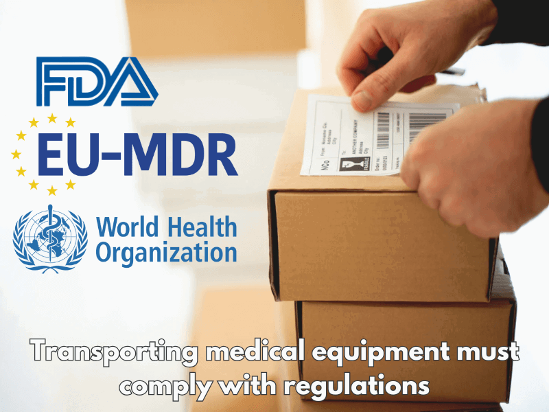 Transporting medical equipment must comply with regulations