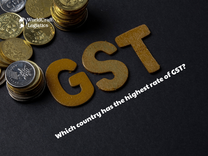 Which country has the highest rate of GST?