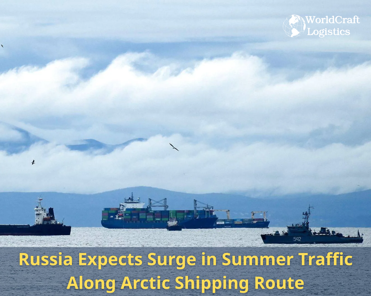 Russia Expects Surge in Summer Traffic Along Arctic Shipping Route