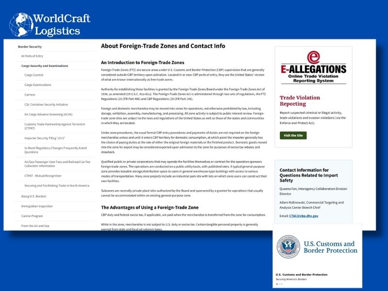 Update Taxes and Customs Regulations for FTZ Warehouses