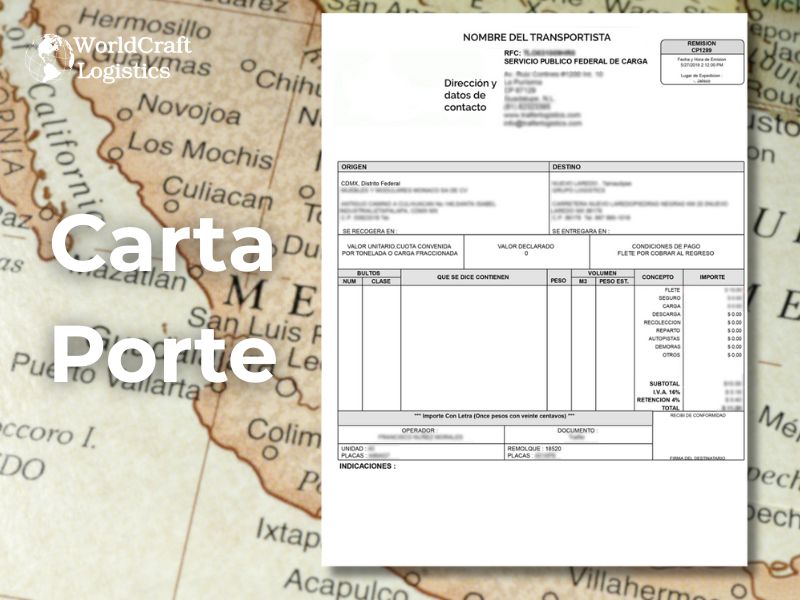 Understanding the Carta Porte when Shipping from Mexico to USA