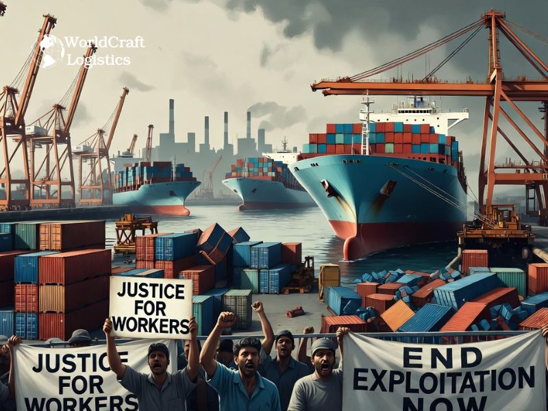 Dockworker Labor Disputes Causing Container Port Delays and Shipping Congestion.jpg