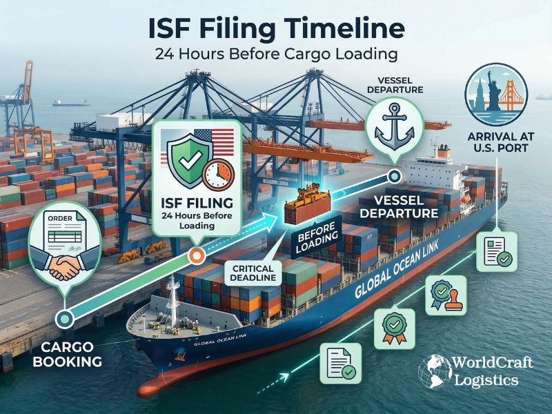 ISF Filing Timeline – 24 Hour Rule for Importer Security Filing Before Vessel Loading