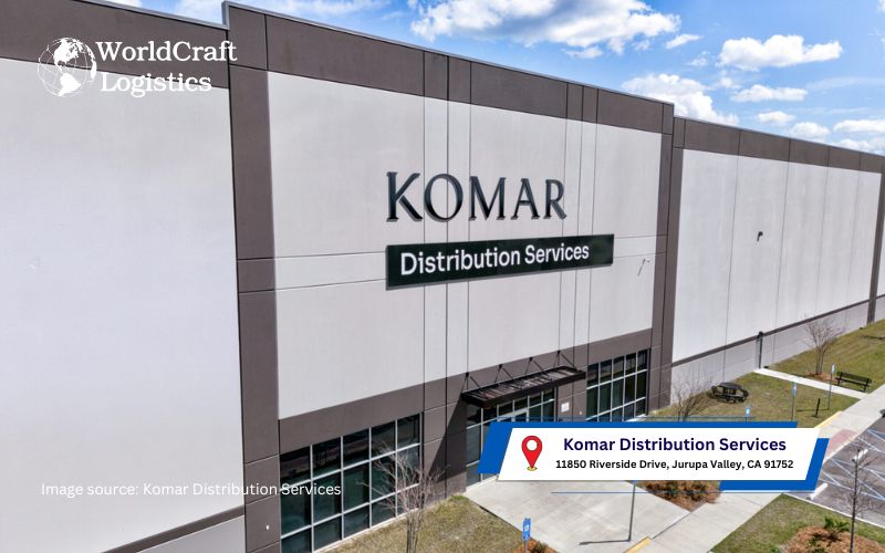 Komar Distribution Services warehouse in California.jpg