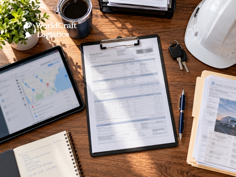 Bill of lading and freight documents needed for truck shipping